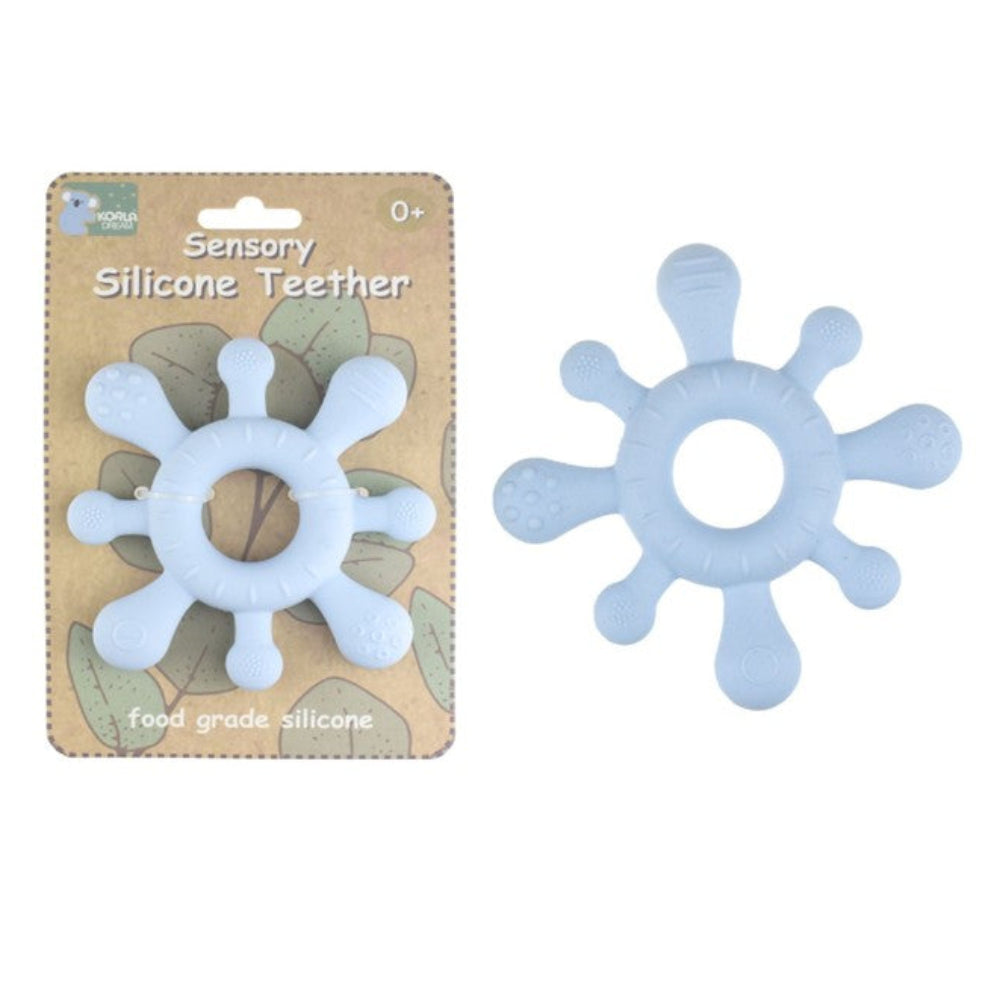 Koala Dream Splash Silicone Teether - Blue