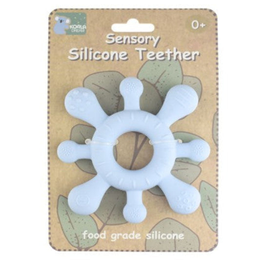 Koala Dream Splash Silicone Teether - Blue