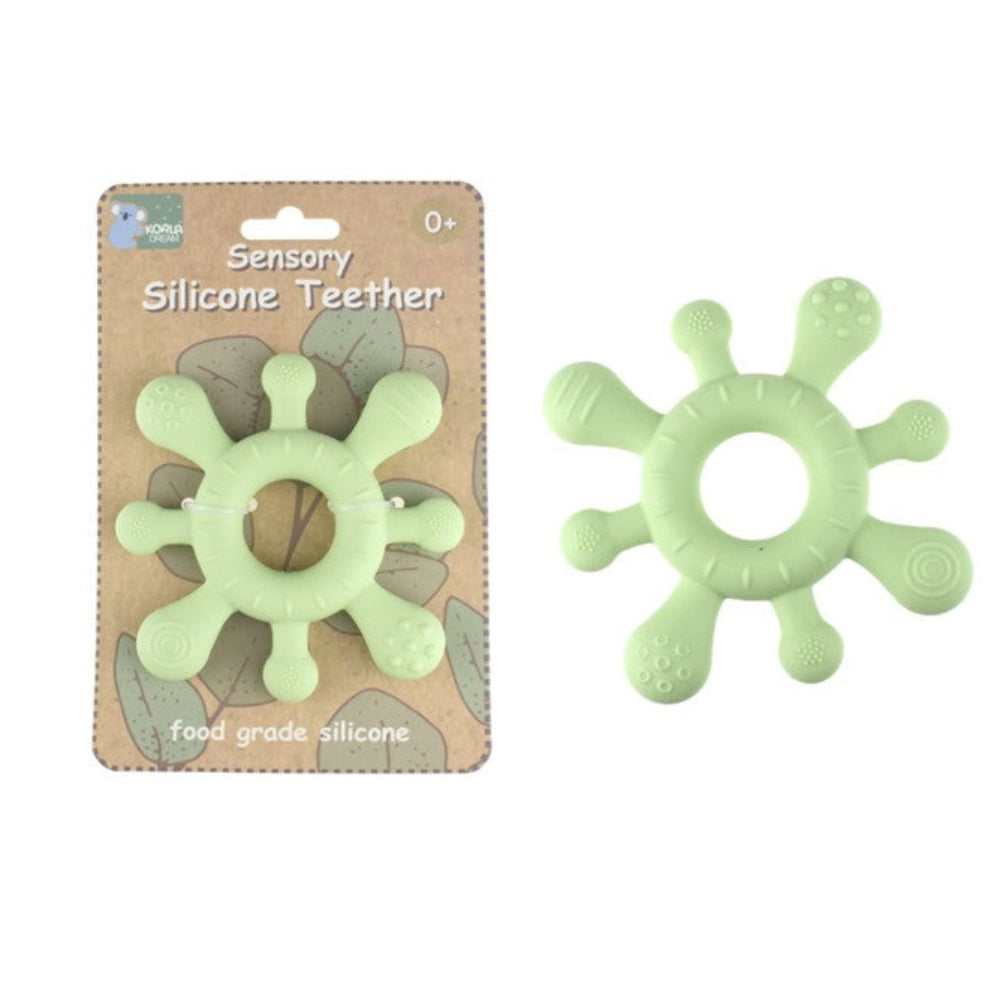 Koala Dream Splash Silicone Teether - Green