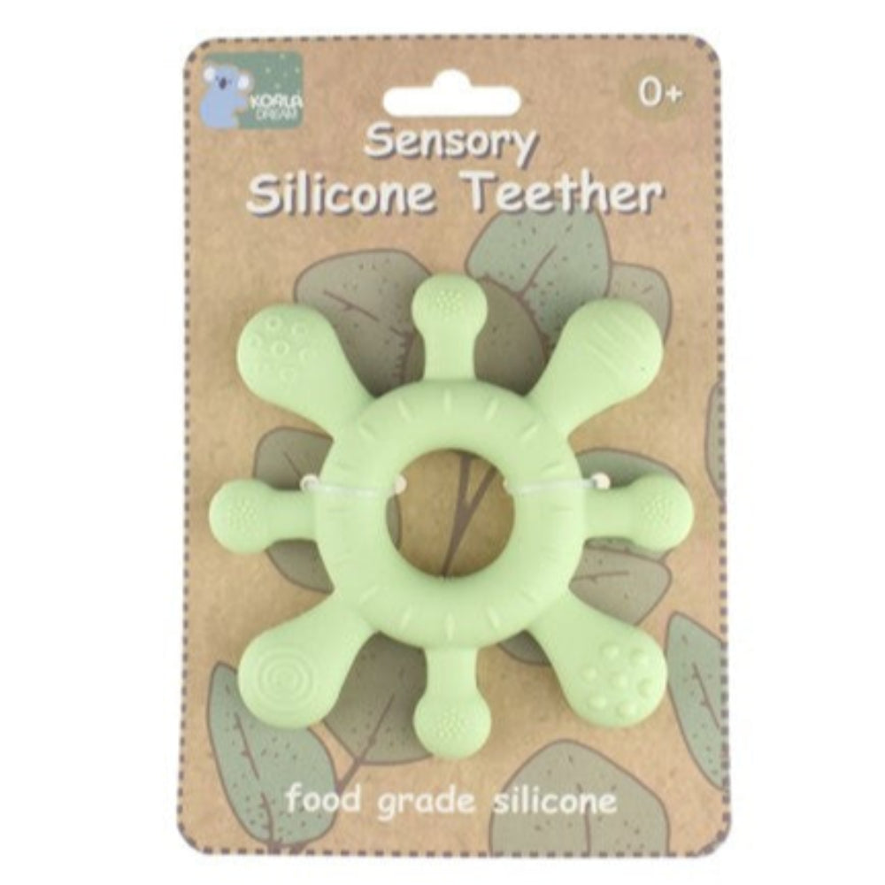 Koala Dream Splash Silicone Teether - Green