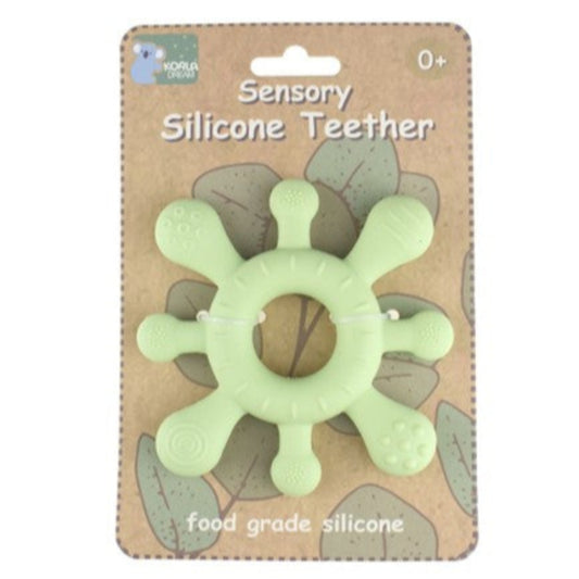 Koala Dream Splash Silicone Teether - Green