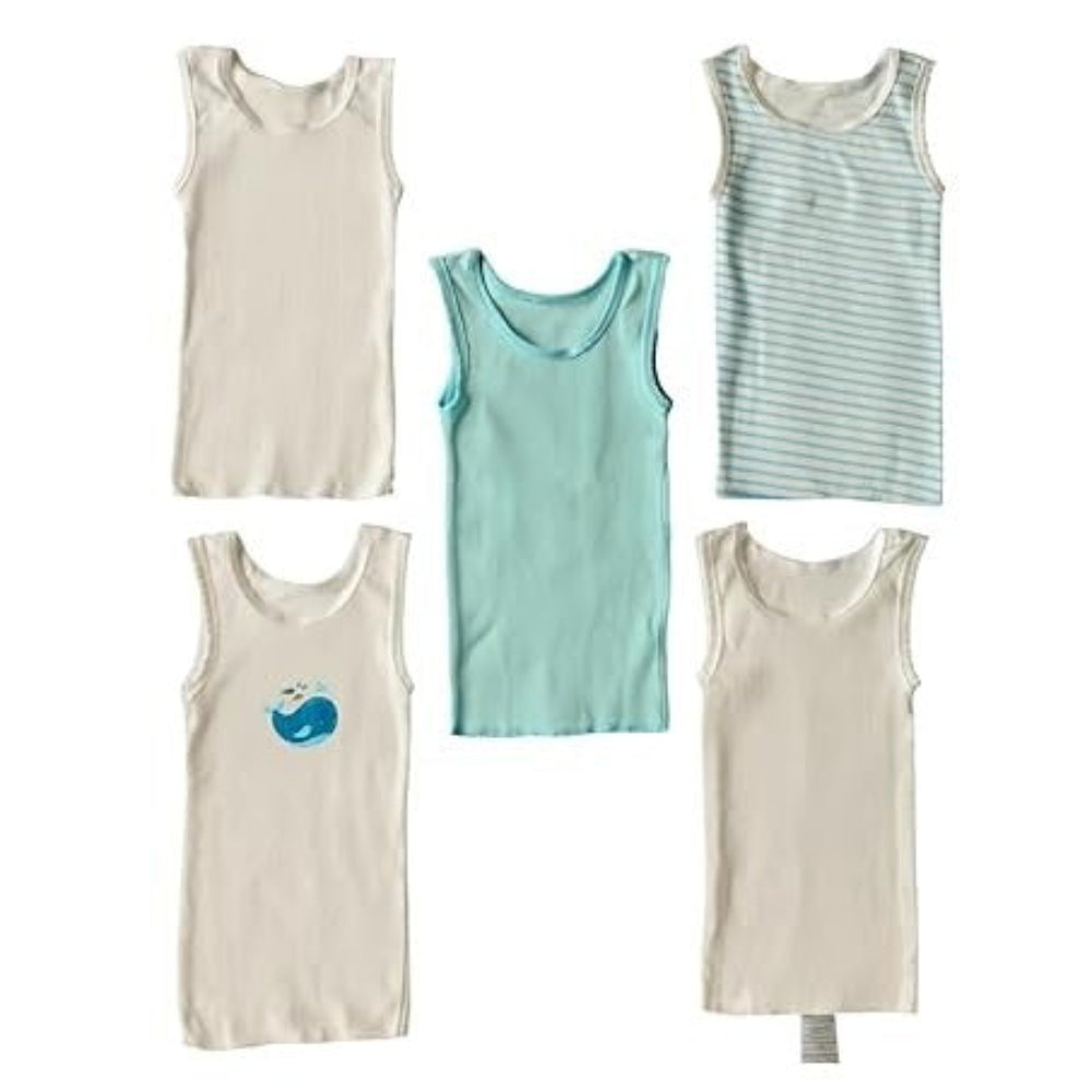Big Softies Organic Cotton Singlets - 5 pk - Boys