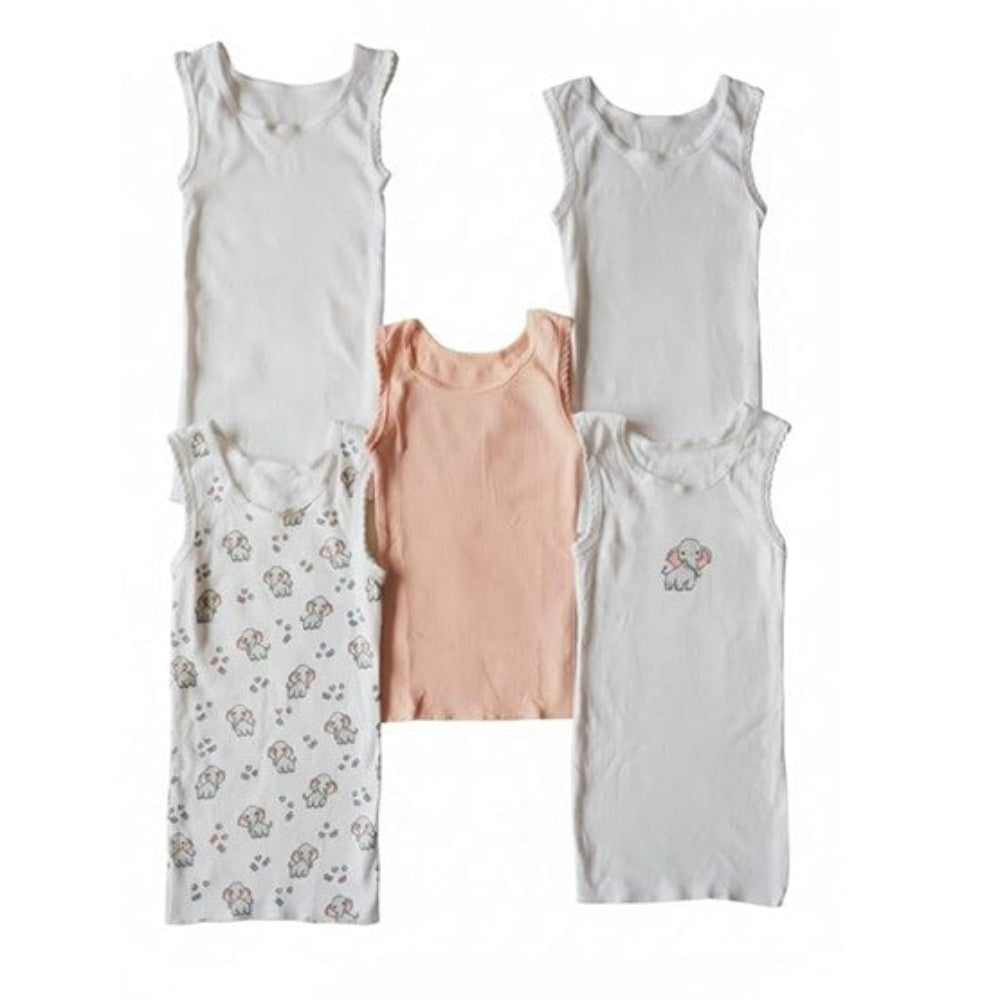 Big Softies Organic Cotton Singlets - 5 pk - Girls