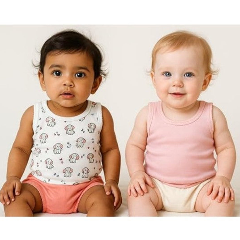 Big Softies Organic Cotton Singlets - 5 pk - Girls