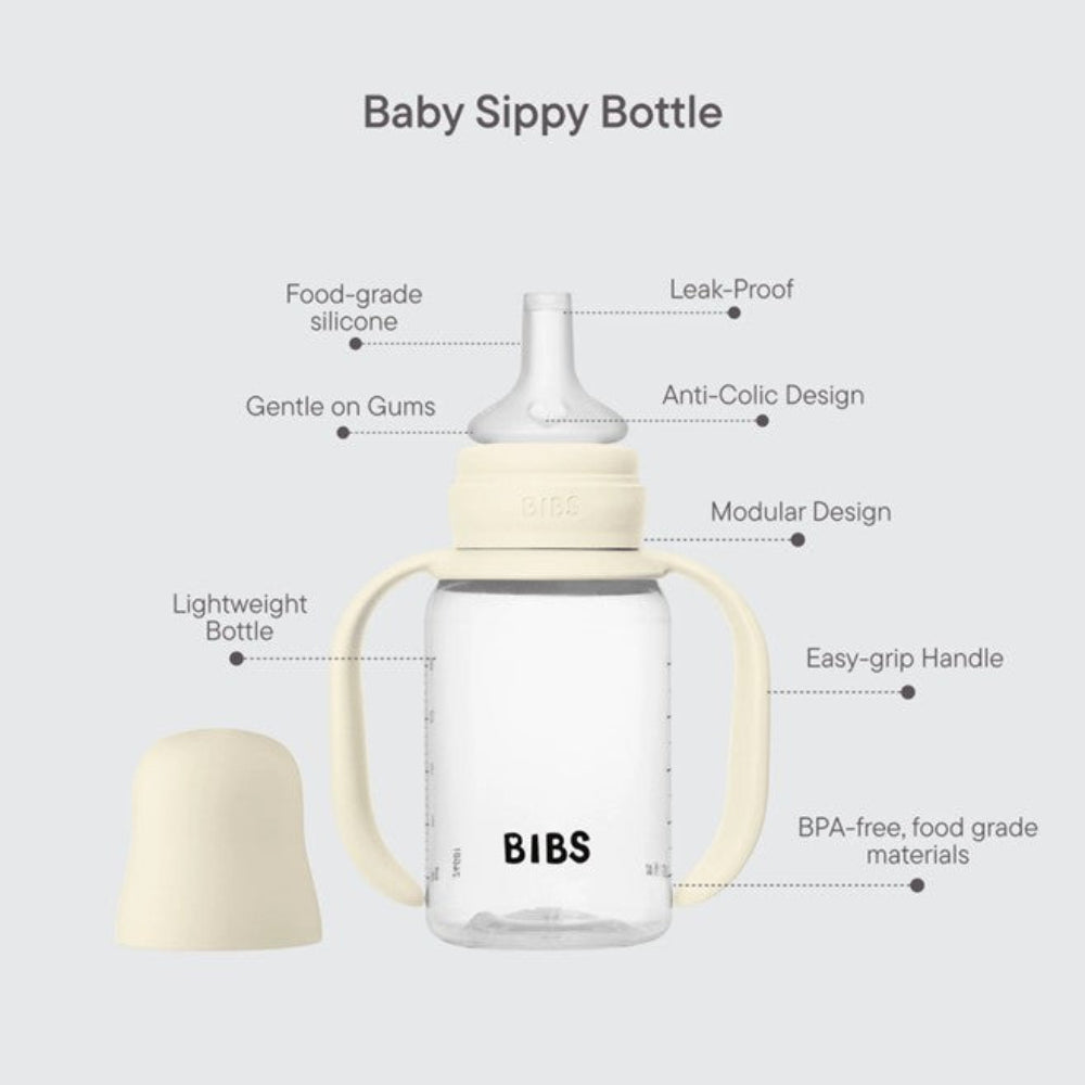 Bibs Sippy Bottle - Silicone 150 ml - Ivory