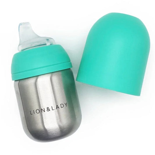 Lion + Lady Stainless Steel Sippy Cup - Mint