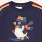 Huxbaby Ski Percy Stripe Drop Shoulder Sweatshirt