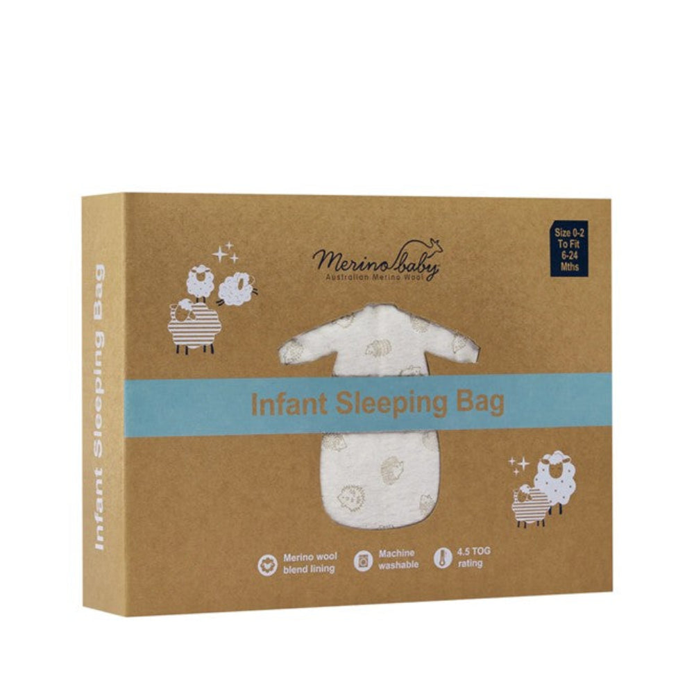 Merino Baby Sleeping Bag 4.50 Tog - Sand