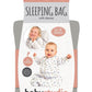 Baby Studio Cotton Sleeping Bag with Arms - Pink Stars 3.0 tog
