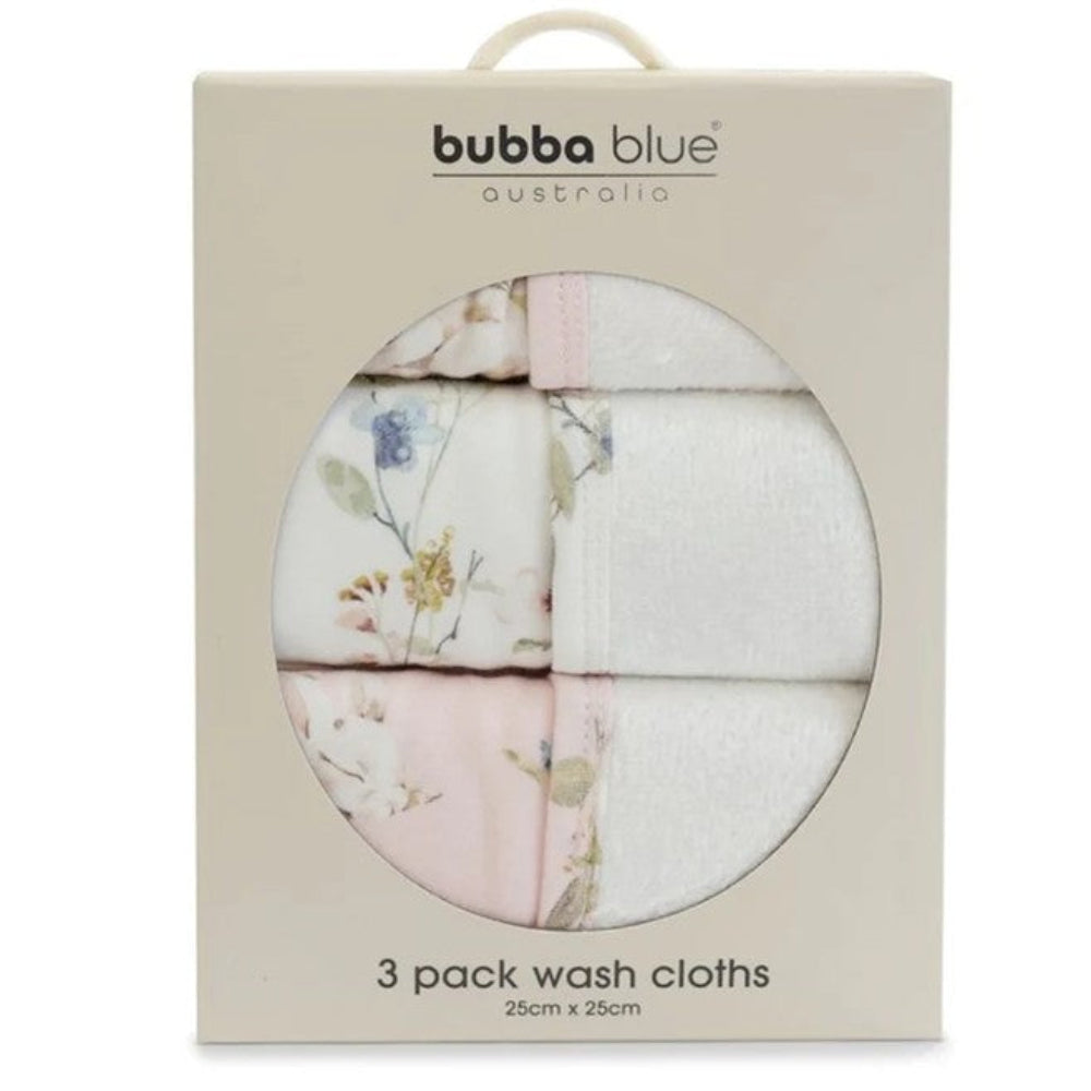 Bubba Blue Face Washers 3 pk - Sleeping Bunny