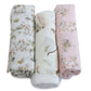 Bubba Blue Muslin Wraps 3 pk - Sleeping Bunny