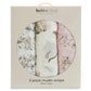 Bubba Blue Muslin Wraps 3 pk - Sleeping Bunny