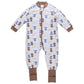 Snugtime Merino Wool Lined Long Sleeves Padded Sleepsuit-Bear