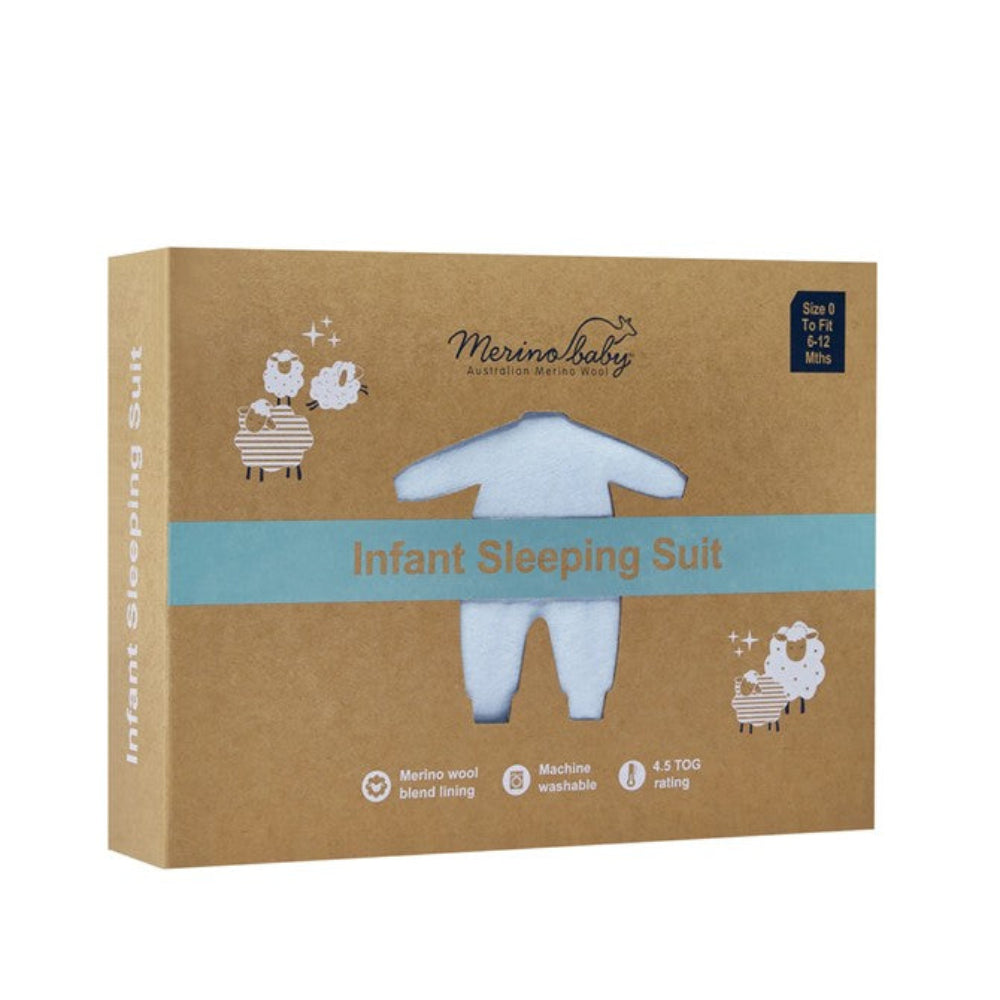 Merino Baby Sleep Suit 4.50 Tog - Blue