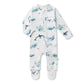 Snuggle Hunny Organic Snuggle Sleepsuit Zip Footie - Ocean