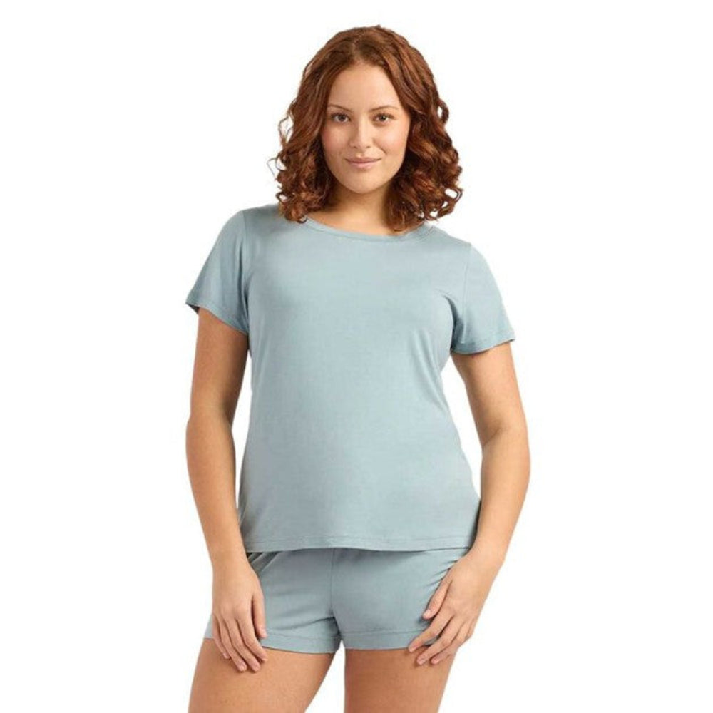 Boody Goodnight Sleep Tee - Mineral Blue