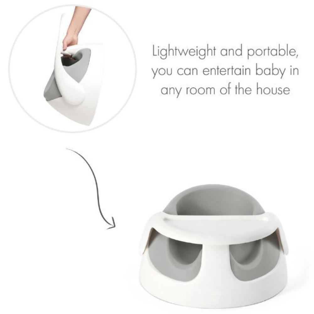 Mamas & Papas Snug Floor & Booster Seat with Play Tray - Pebble Grey