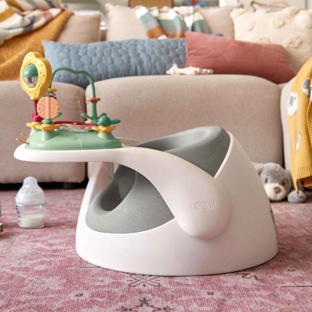 Mamas & Papas Snug Floor & Booster Seat with Play Tray - Pebble Grey