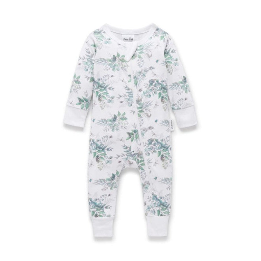 Aster + Oak Snuggle Bug LS Zip Romper