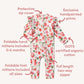 Snuggle Hunny Organic Snugglesuit Convertible Romper - Strawberry