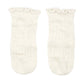 Toshi Organic Socks Knee - Frilly Lace - Cream