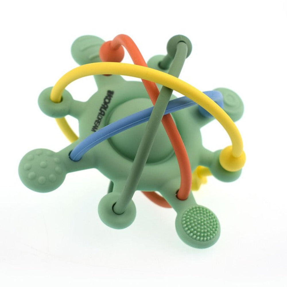Koala Dream Silicone Sensor Space Rattle Teether - Green