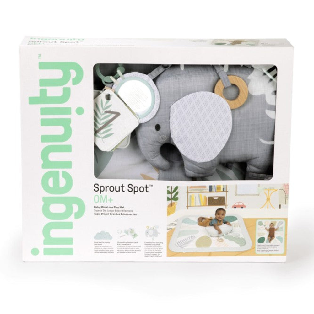 Ingenuity Sprout Spot Baby Milestone Play Tummy Time Gym
