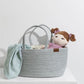Living Textiles Cotton Rope Storage Caddy - Sage