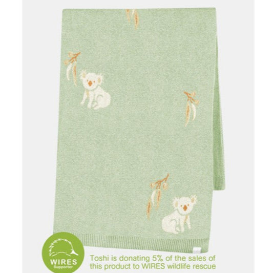 Toshi Organic Blanket Storytime - Koala