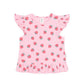 Huxbaby Strawberry Print Rib Peplum Tee