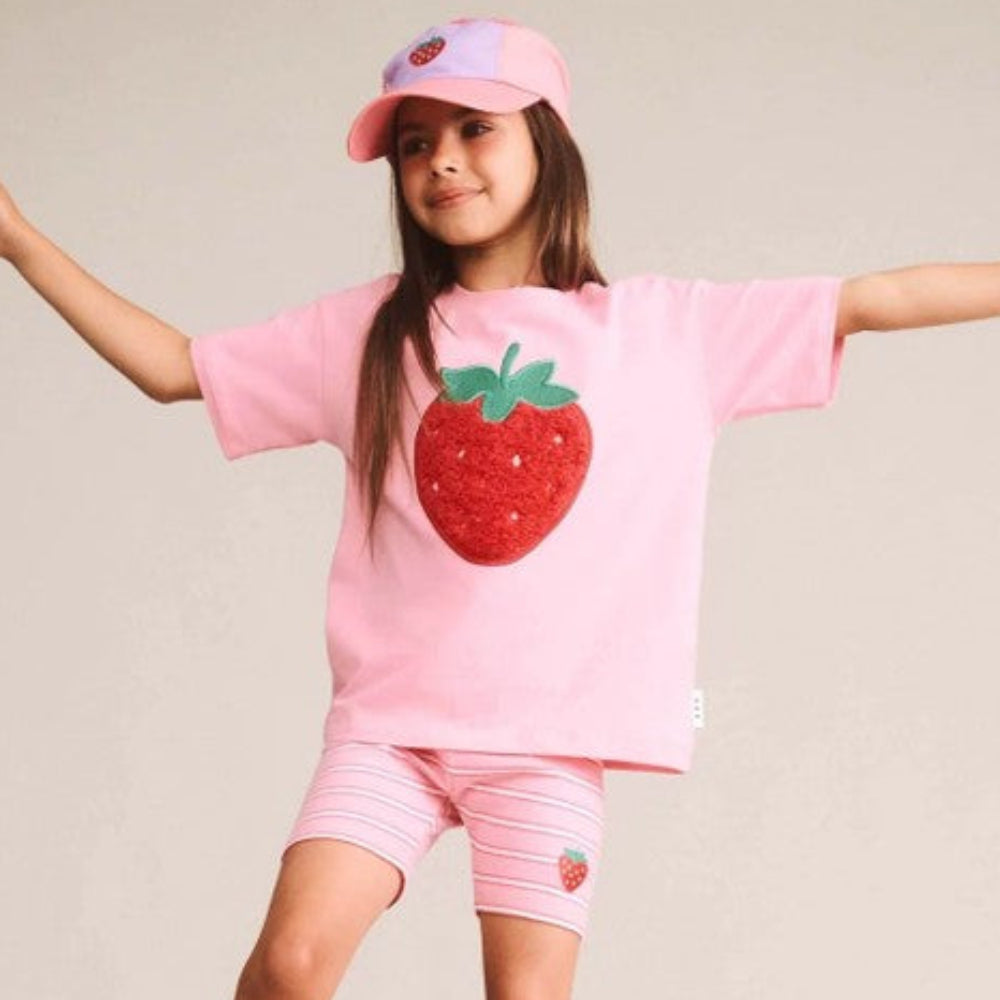 Huxbaby Furry Strawberry Slouchy Tee