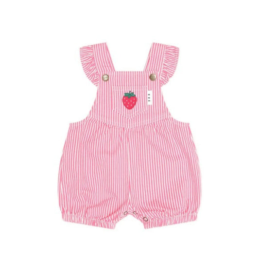 Huxbaby Strawberry Emb Stripe Playsuit