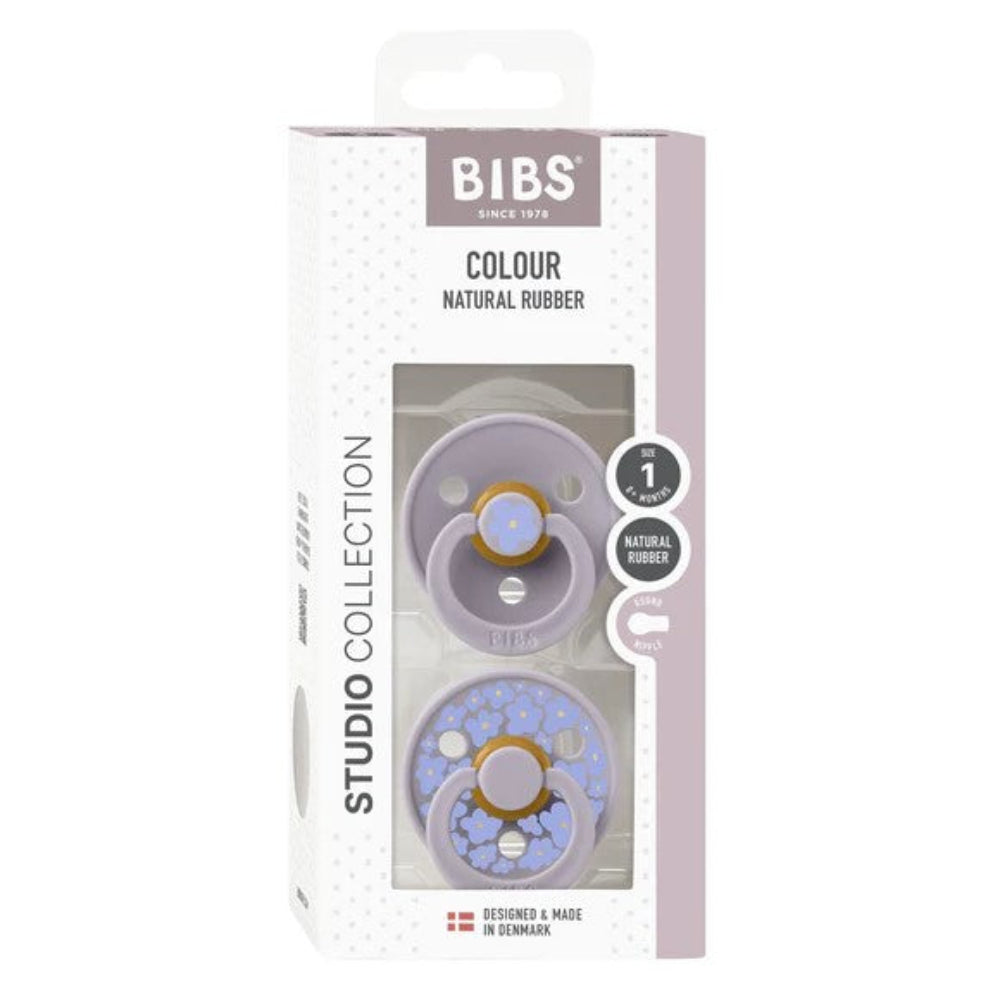 Bibs Soothers 2 pk Studio Colour - Jasmine Fossil Grey