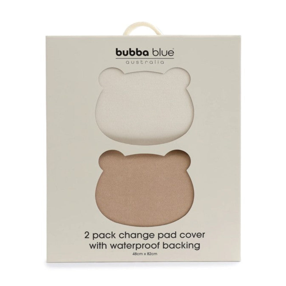 Bubba Blue Bubba Sundae Change Pad Cover 2 pk - Chestnut
