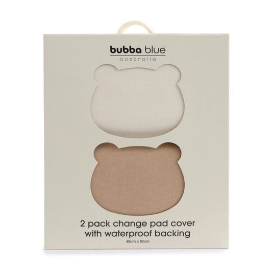 Bubba Blue Bubba Sundae Change Pad Cover 2 pk - Chestnut