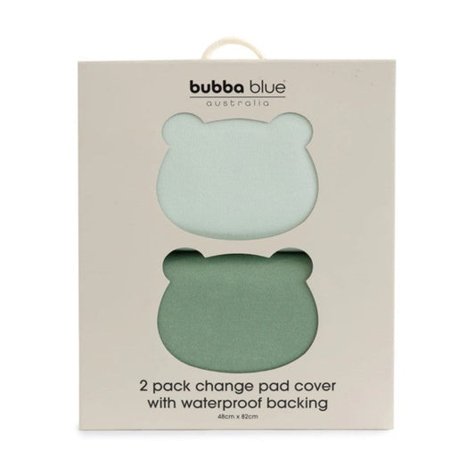 Bubba Blue Bubba Sundae Change Pad Cover 2 pk - Greentea
