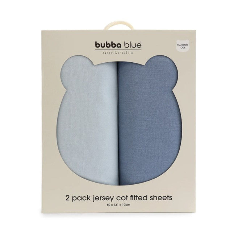 Bubba Blue Bubba Sundae 2 pk Jersey Cot Sheets - Blueberry