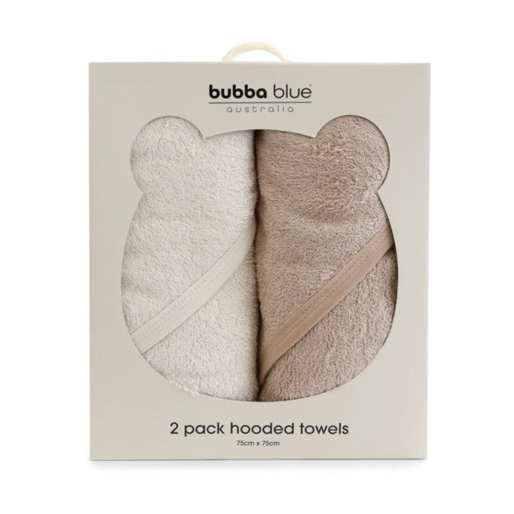 Bubba Blue Bubba Sundae 2 pk Hooded Towels - Chestnut