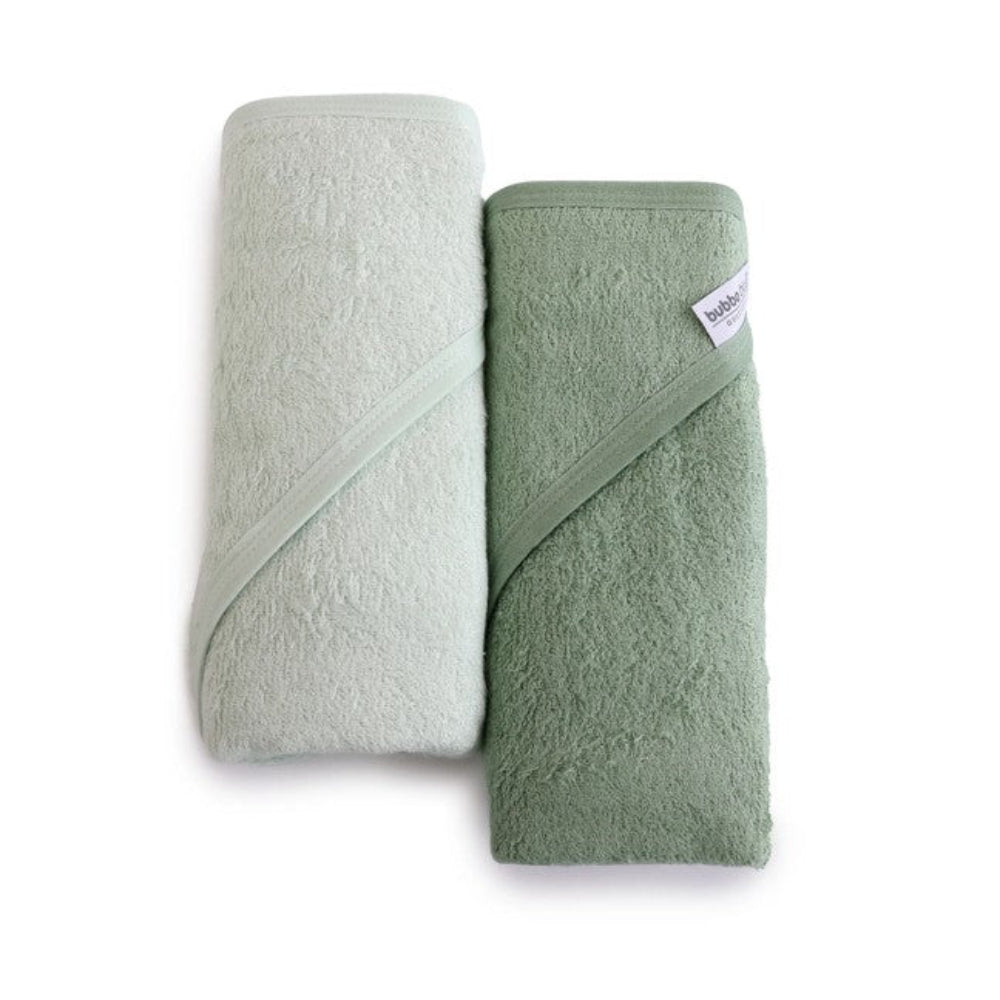 Bubba Blue Bubba Sundae 2 pk Hooded Towels - Greentea