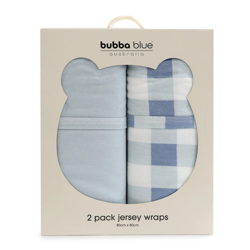 Bubba Blue Bubba Sundae 2 pk Jersey Swaddles - Blueberry