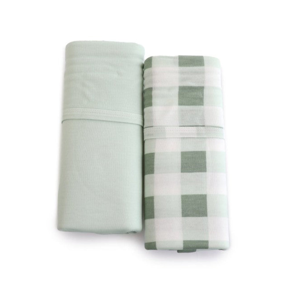 Bubba Blue Bubba Sundae 2 pk Jersey Swaddles - Greentea