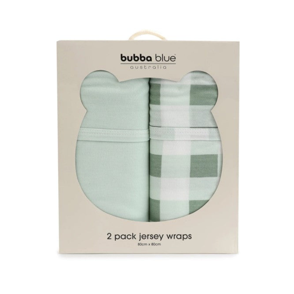 Bubba Blue Bubba Sundae 2 pk Jersey Swaddles - Greentea