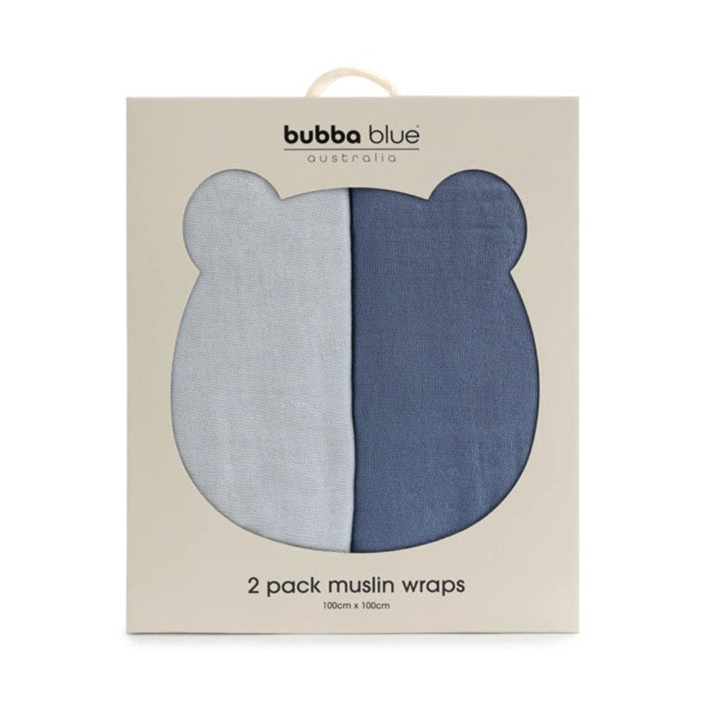 Bubba Blue Bubba Sundae 2 pk Muslin Swaddles - Blueberry