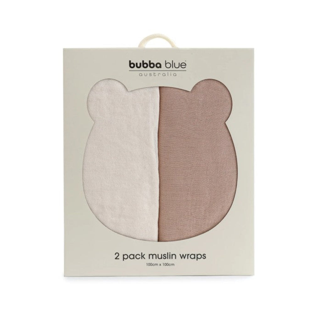 Bubba Blue Bubba Sundae 2 pk Muslin Swaddles - Chestnut