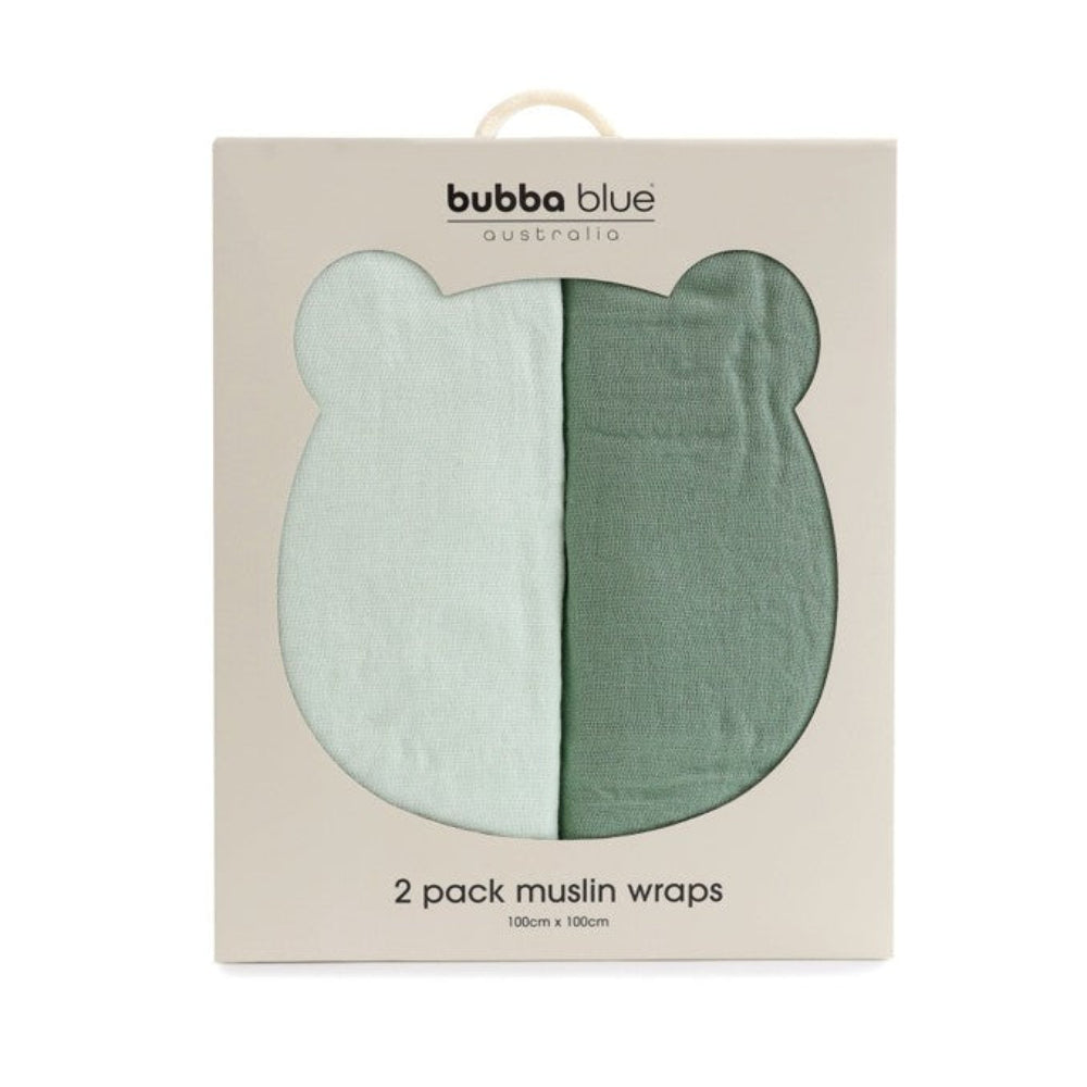 Bubba Blue Bubba Sundae 2 pk Muslin Swaddles - Greentea