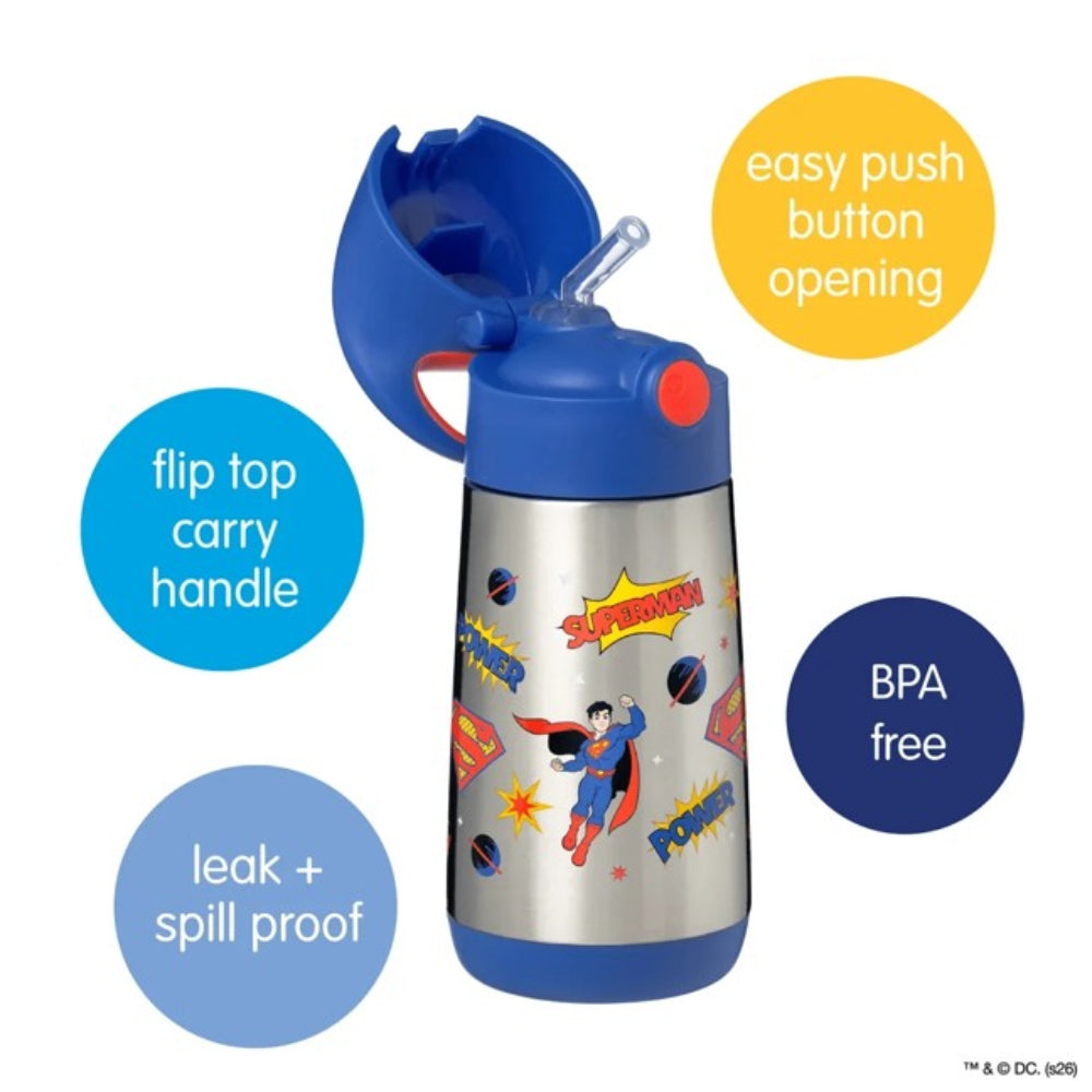 B.Box SS Insulated Drink Bottle 350 ml - Superman