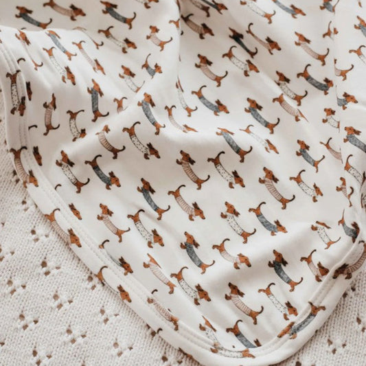 Bencer and Hazelnut Jersey Swaddle - Silly Sausage