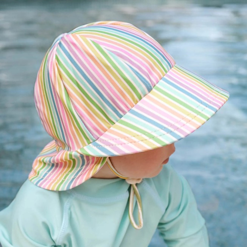Bedhead Swim Legionnaire Flap Beach Hat - Rainbow