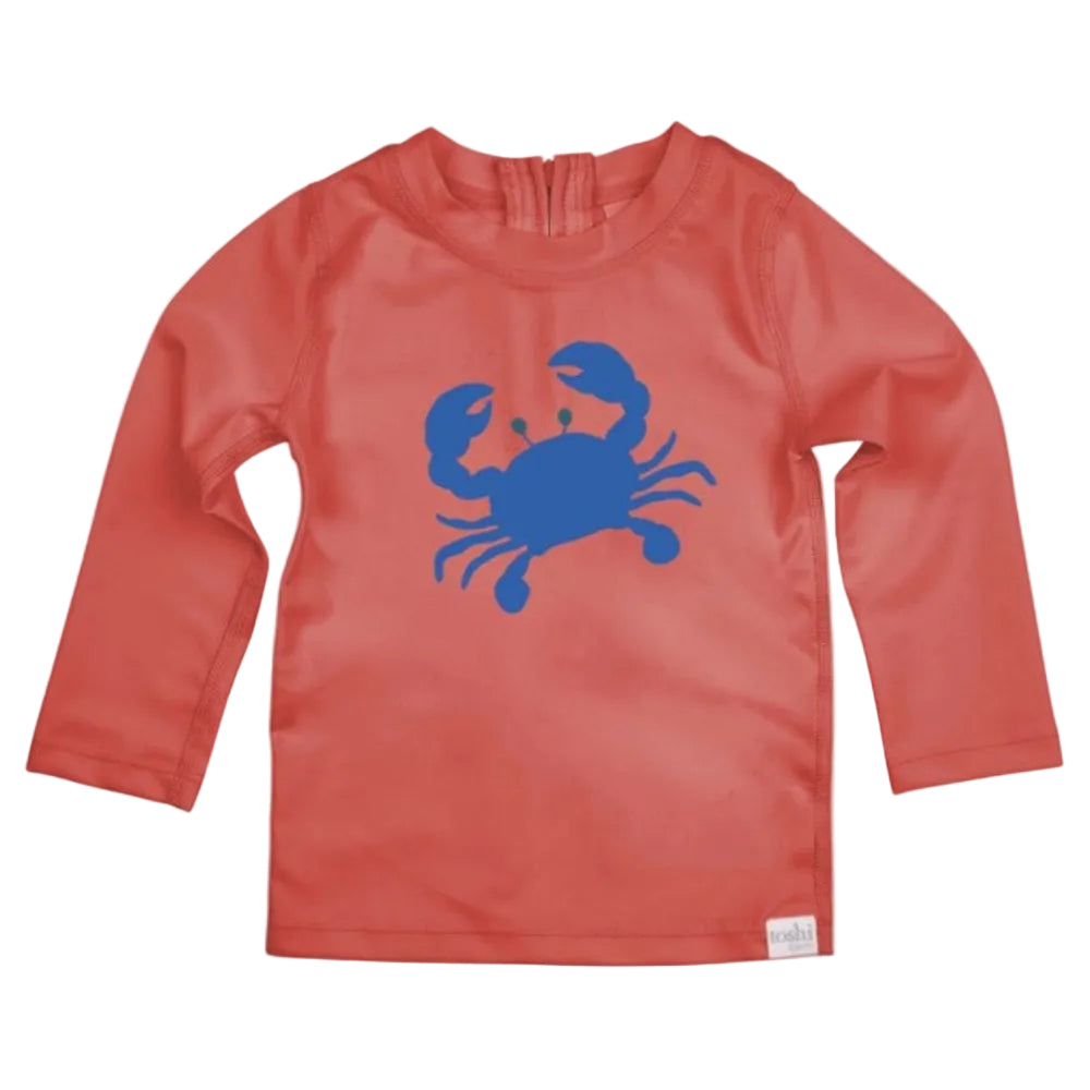 Toshi Swim Rashie Long Sleeve Pirate - Mud Crabs