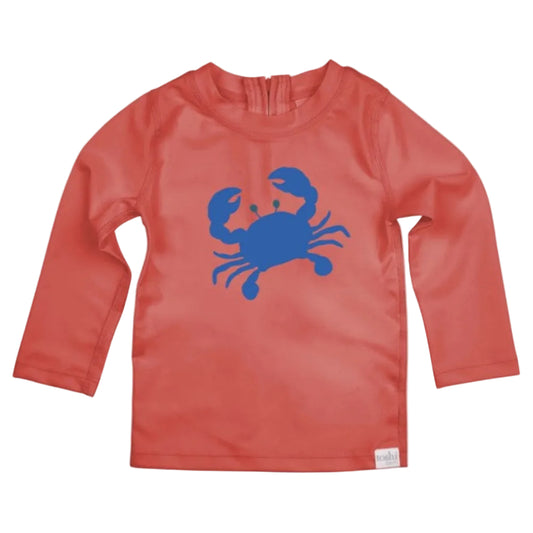 Toshi Swim Rashie Long Sleeve Pirate - Mud Crabs